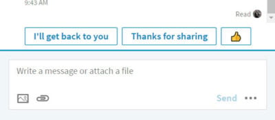 linkedin image of message suggestions for lead generation