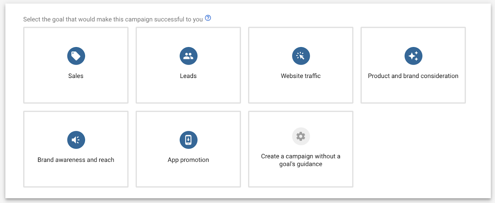 Google Ads - Campaign Goals